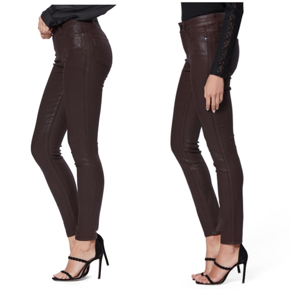 Paige Hoxton high waist brown denim size  27 - Picture 8 of 8